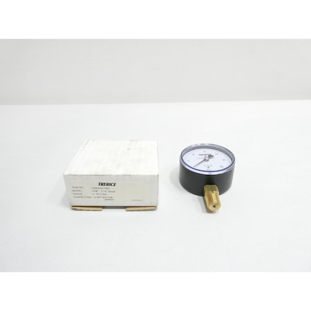 Trerice 2-1/2IN 1/4IN 0-30IN-H2O NPT PRESSURE GAUGE 760B2502LT660